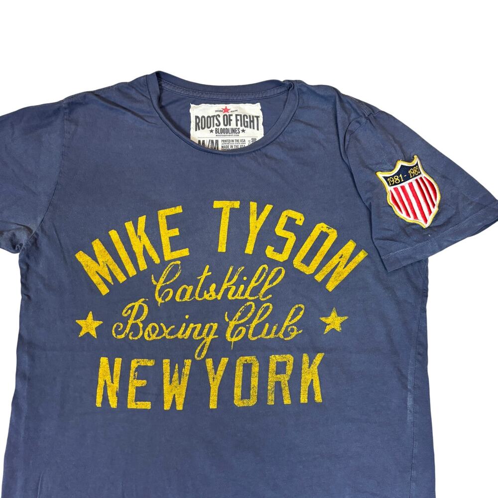 Roots of Fight Mike Tyson Bloodlines CatsKill Boxing Club Shirt Men's Medium